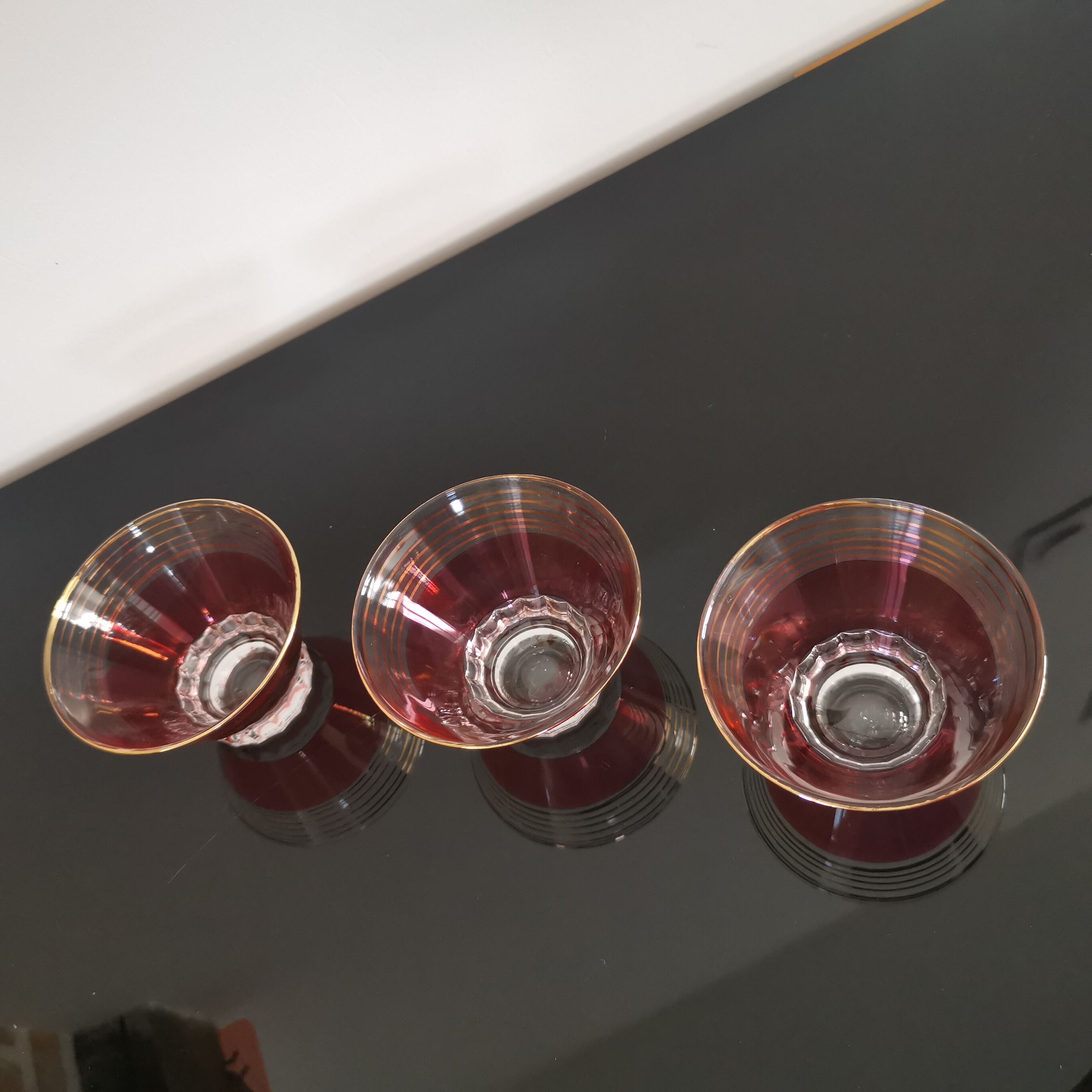 Vintage cups for dessert from the 50s