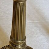 Paire de bougeoirs en laiton