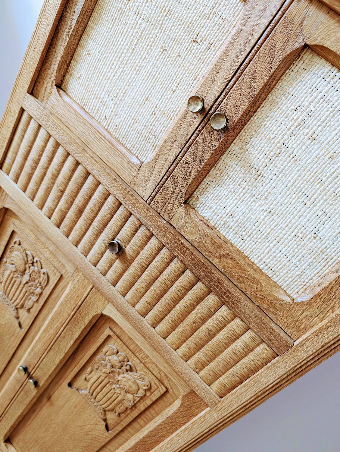 Solid oak Art Deco sideboard