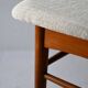 Pair of Scandinavian chairs in wood and fabric