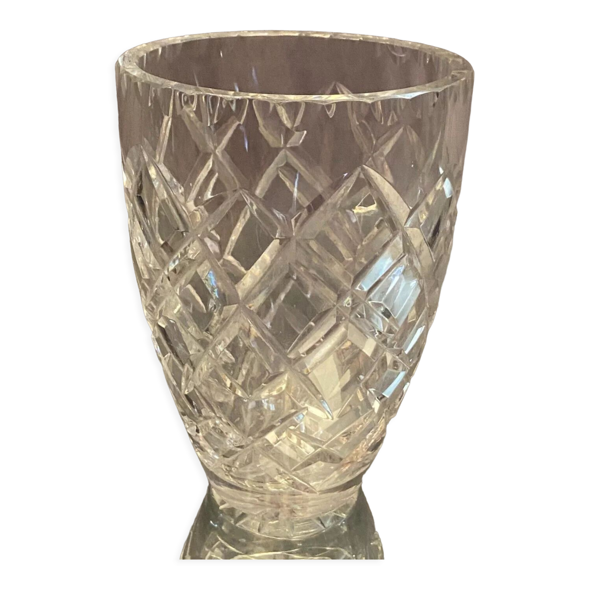 Vase en cristal taillé Saint Louis Baccarat bohême