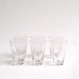 Set of 6 vintage mouth-blown