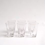 Set of 6 vintage blown glasses