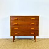 Scandinavian teak chest of drawers from the 1960s.
