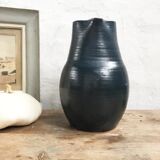 Old blue ceramic jug