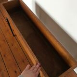 Planter in wood and metal style Meurop
