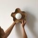 Square Coco Ceramic Wall Light - Chocolate Jelly
