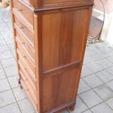 Semainier Napoléon III en noyer fin du 19e siècle