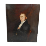 Portrait ancien sur panneau