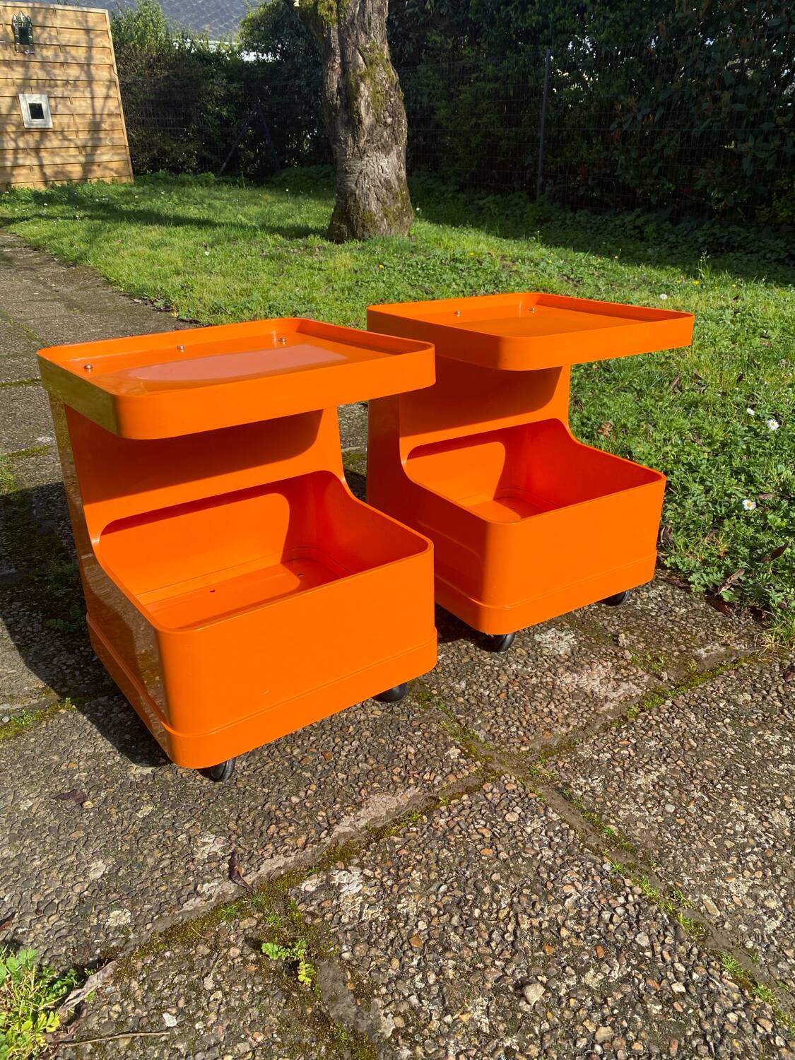 Pair of vintage bedside tables