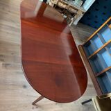 Large antique oval Dutch mahogany table