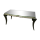Table basse art déco plateau miroir biseauté