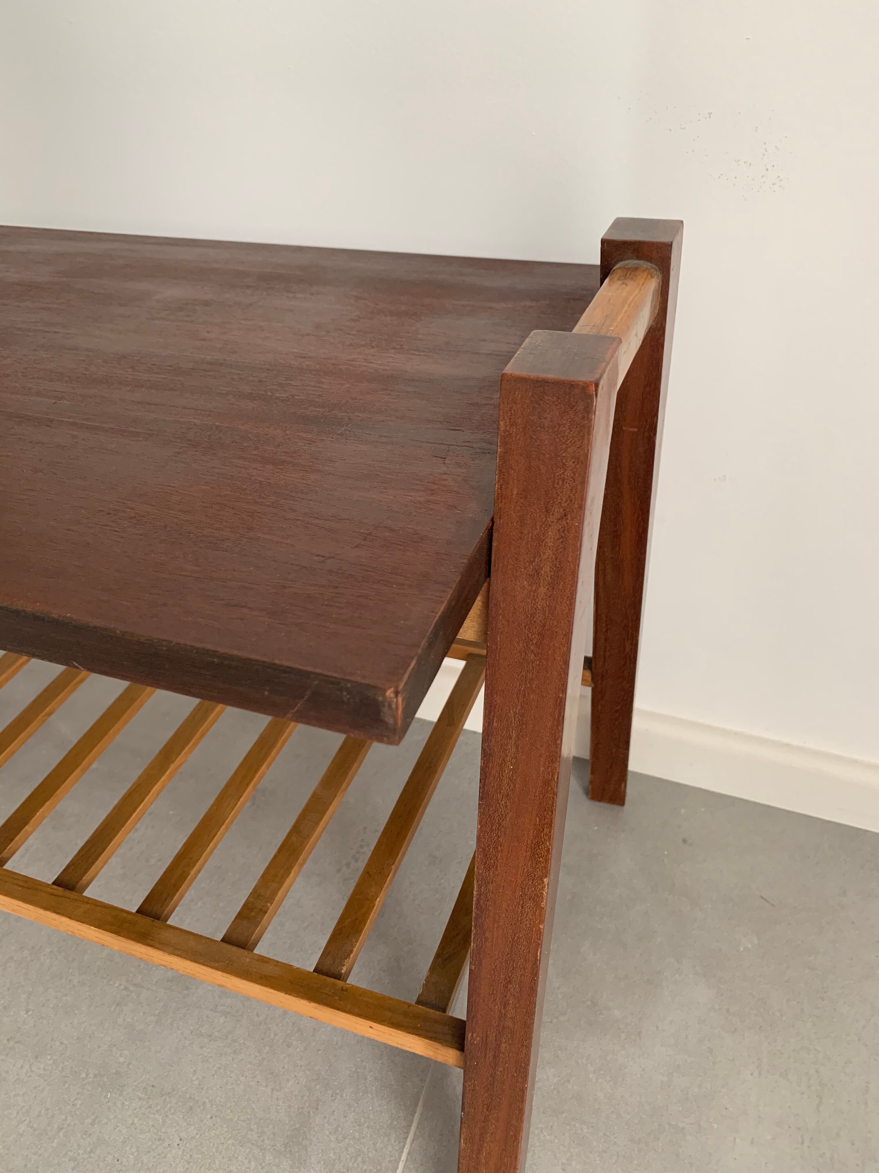 Compass-footed coffee table