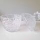 Glass pineapple sugar bowl