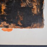 Jean Poulet (1926-2006) "the dead city" Oil on paper