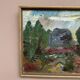 Mid-Century Oil on Canvas "Landscape" by Gunnar G, Vintage & Framed 49x41cm