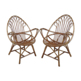 Fauteuils en rotin, 2 disponibles