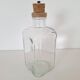 Glass bottle and cork stopper