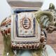 Ceramic elephant, green