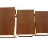 Svante Skogh teak nesting tables for Seffle Möbelfabrik, Sweden, 1960s