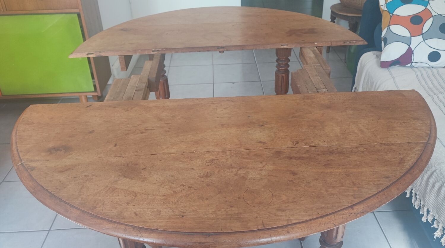 Walnut campaign table