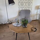Floor lamp, reading light from the 50s and 60s, restored
