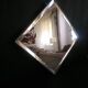 Antique beveled mirror atypical barber 1930 26x26cm