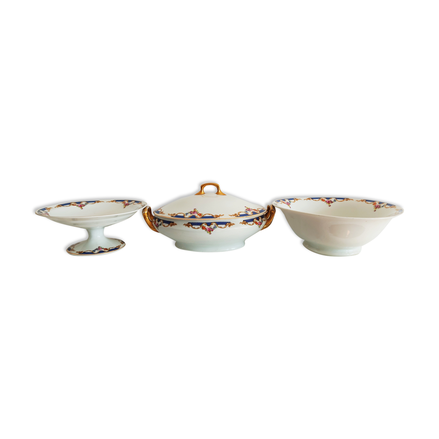 Porcelain Langenthal Switzerland Soupière, Cut on foot and bowl