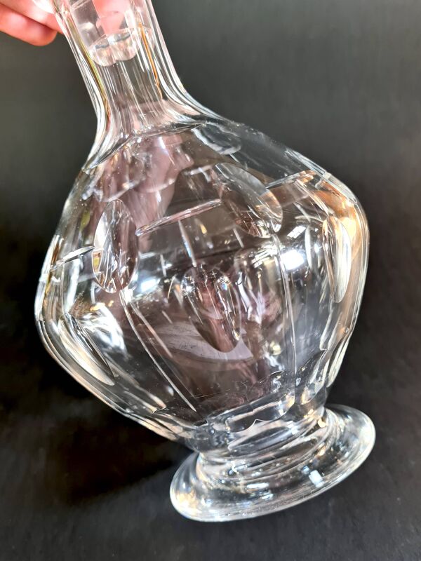 Carafe en Cristal Taillé – Style Val Saint Lambert ''Nestor