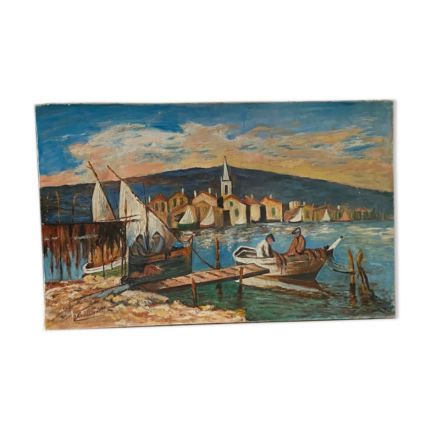 Oil on canvas from a fishing village