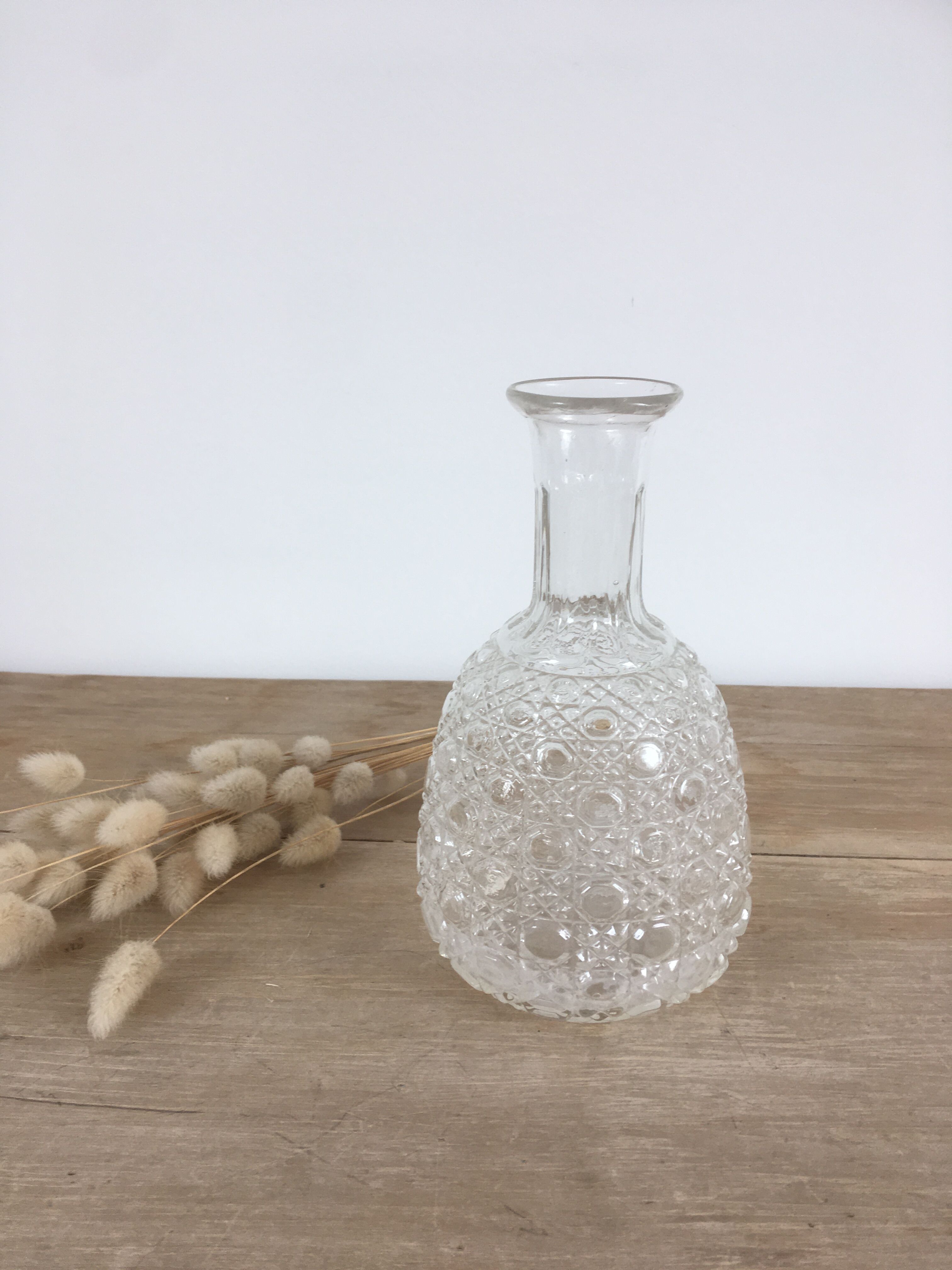 Molded glass vase