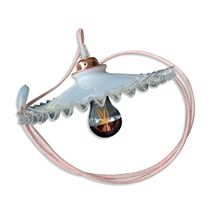 Baladeuse vintage blanche - rose