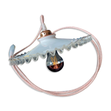 White and pink vintage walker