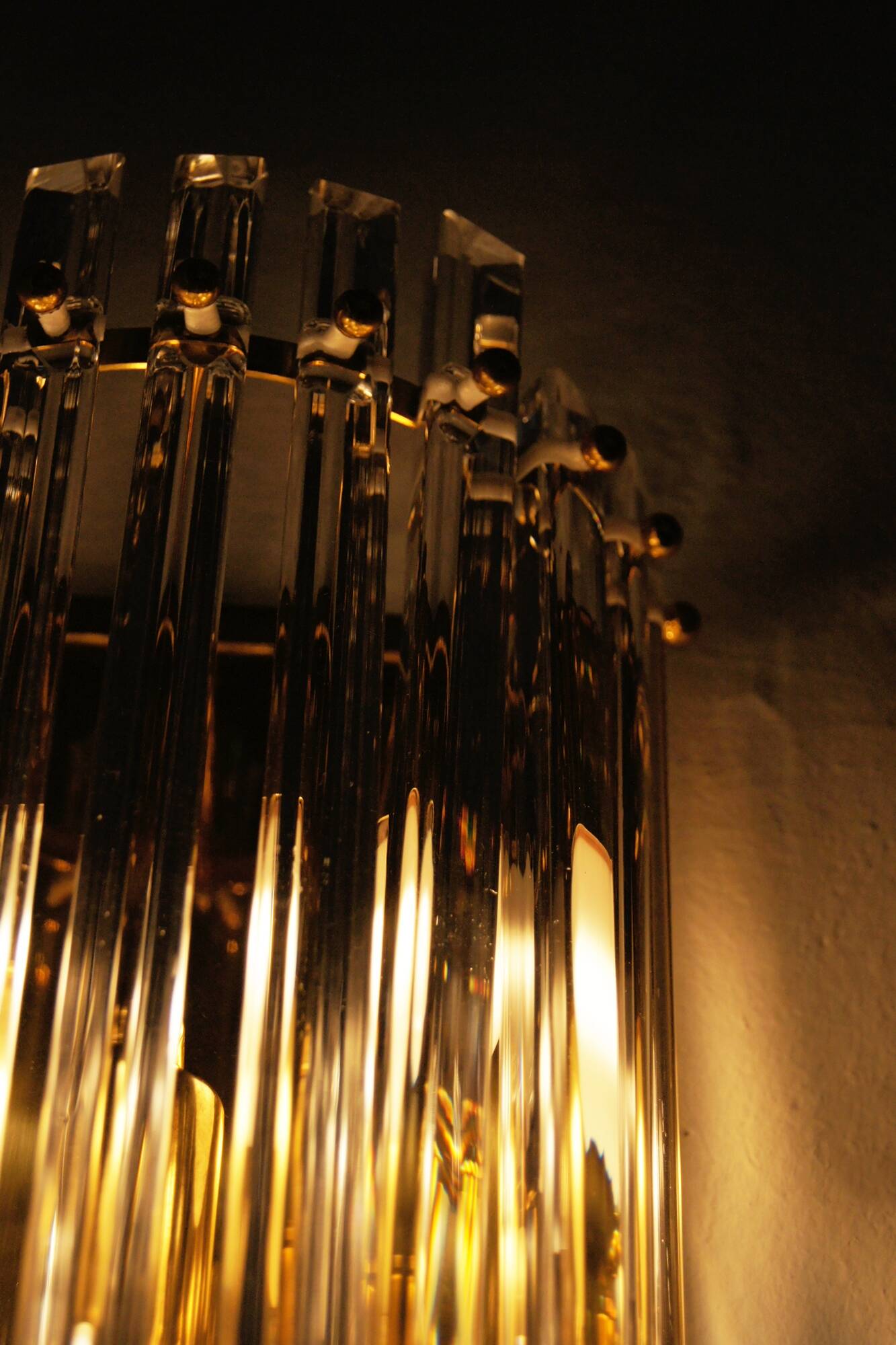 Two Large Wall Lamps in Style Venini