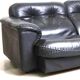 Canapé en cuir de luxe dela maison suisse DE SEDE, canapé en cuir noir