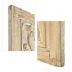 Indian carved wooden wall panel with floral decoration