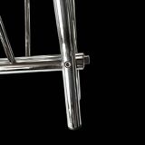 Vintage chrome metal magazine rack