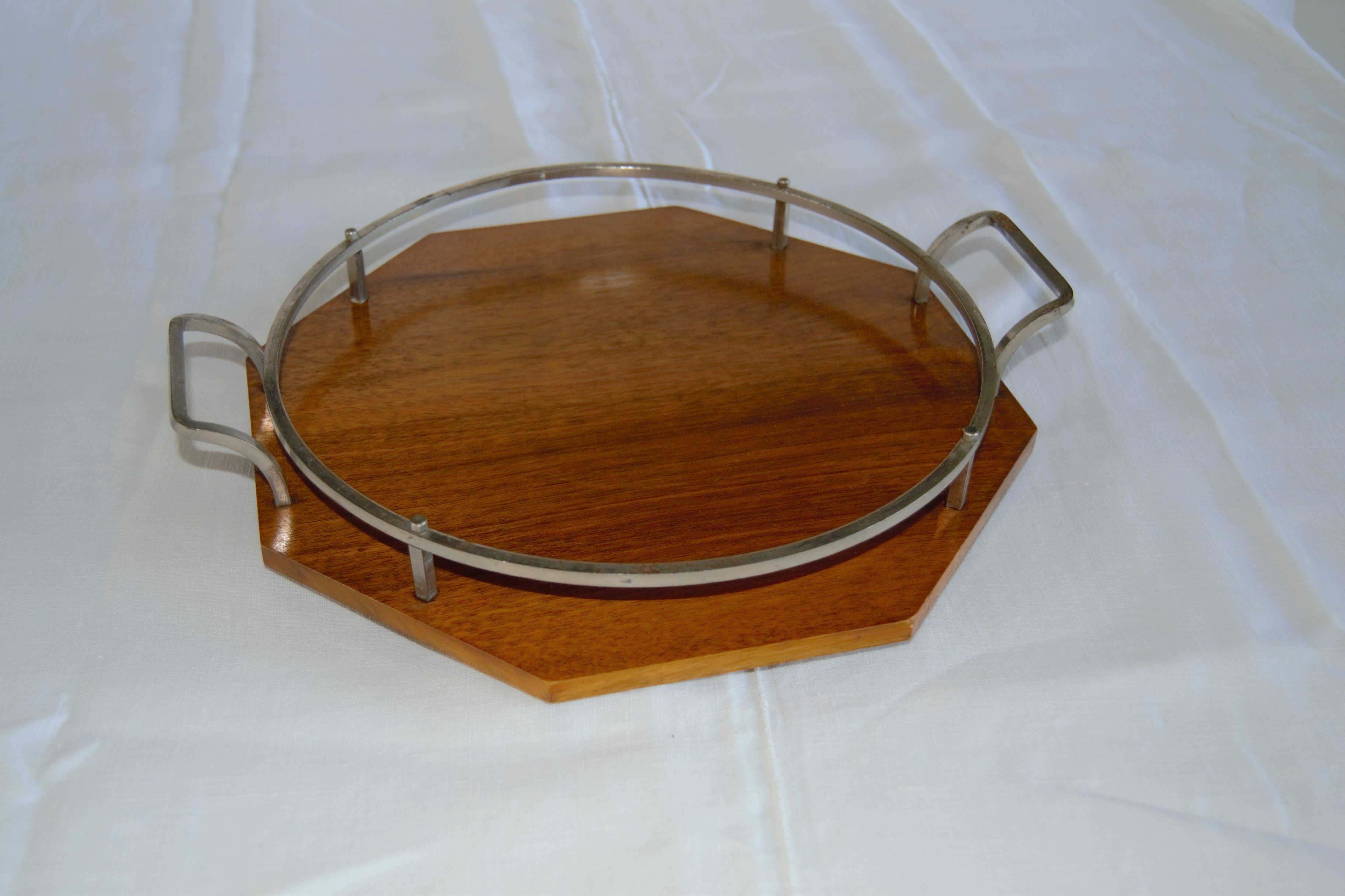 Vintage wooden serving tray