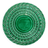 Large emerald green glazed earthenware bowl – Sarreguemines