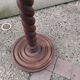 CHARLES DUDOUYT vintage floor lamp, turned wood