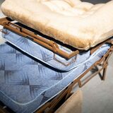 Modular sofa semicircle '70, F.lli Carloni set of 3