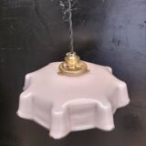 Pink opaline pendant light