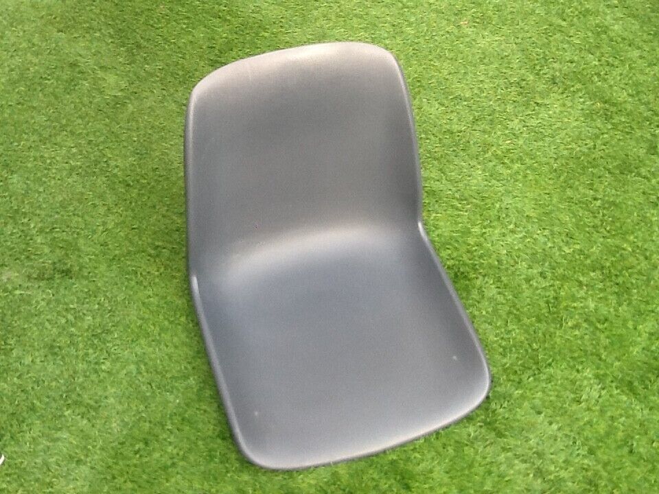 1970s pat. pend dipiplast stackable chair grey shell grained surface