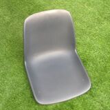 1970s pat. pend dipiplast stackable chair grey shell grained surface