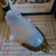 Antique Art Deco wall sconce in opalescent glass, Ezan France