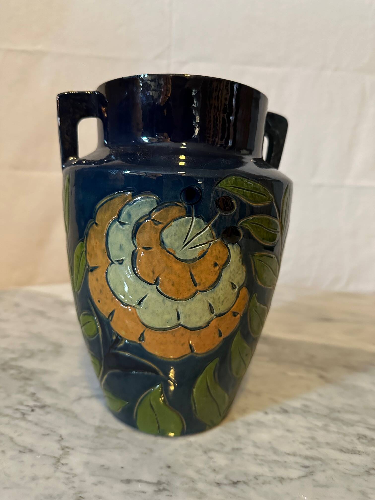 Fauquet terracotta vase