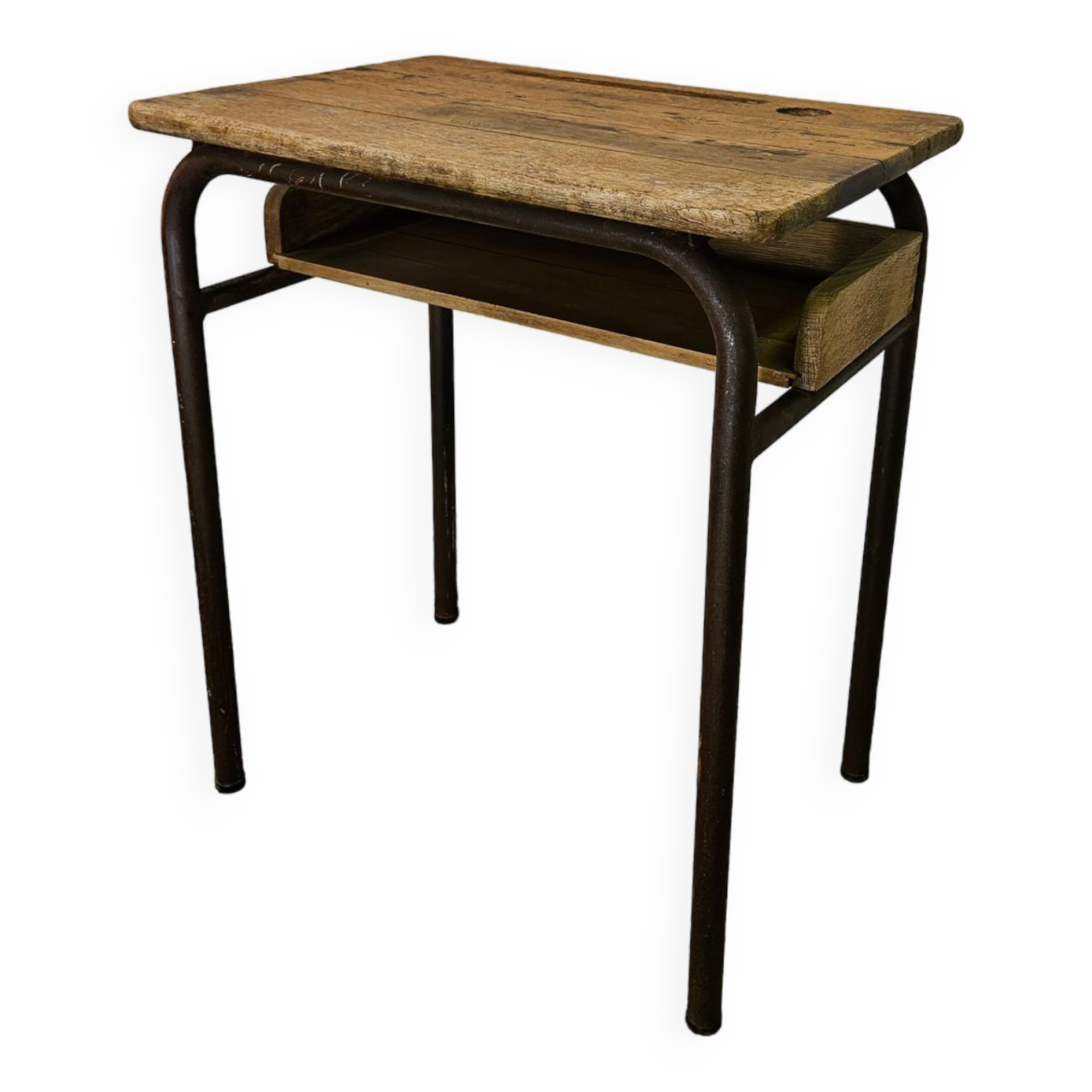 School desk 1950 one place adult size with locker