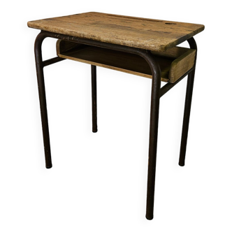 School desk 1950 one place adult size with locker
