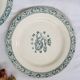 Flat plates 3, Terre de fer, Francis I motif, Salins, France