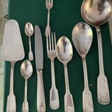 Silver metal cutlery